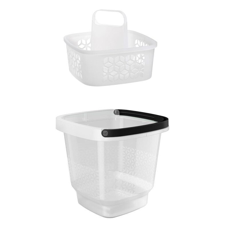Kit Balde con cesto de limpieza TRANSPARENTE