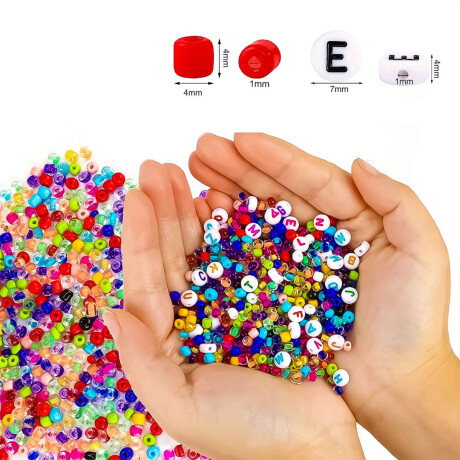 Kit 16 Colores Cuentas Para Crear Pulseras C/ Estuche Jug001202