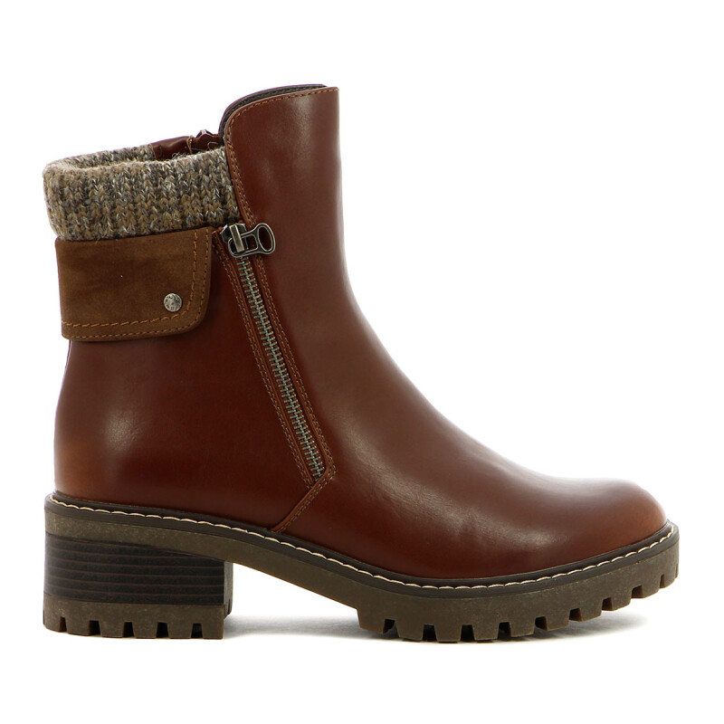 Country Bota De Mujer Caña Media - Marron Marron