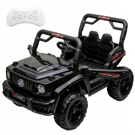 Auto A Bateria Cuatriciclo Wagon 4x4 C/control Remoto Negro