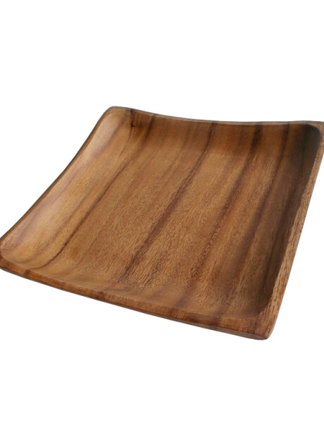 PLATO CUADRADO MADERA ACACIA 20X20/H3CM PLATO CUADRADO MADERA ACACIA 20X20/H3CM