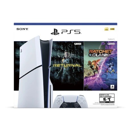 Consola PlayStation 5 Slim con Lectora + Returnal + Ratchet & Clank Consola PlayStation 5 Slim con Lectora + Returnal + Ratchet & Clank