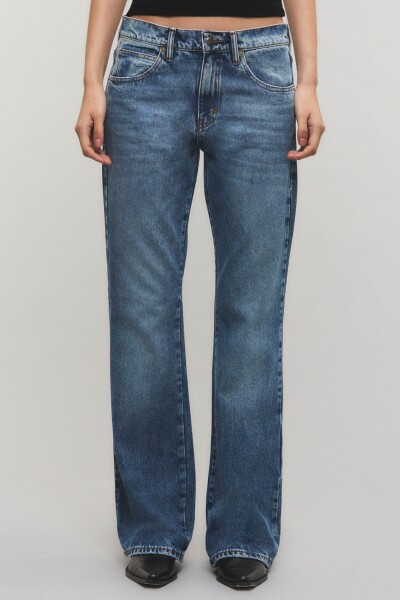 JEANS BOOTCUT MOSS BLUE Azul