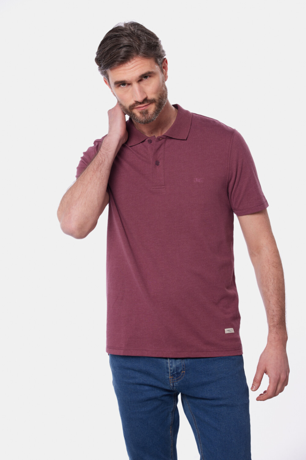 REMERA POLO JERSEY LISA Bordo