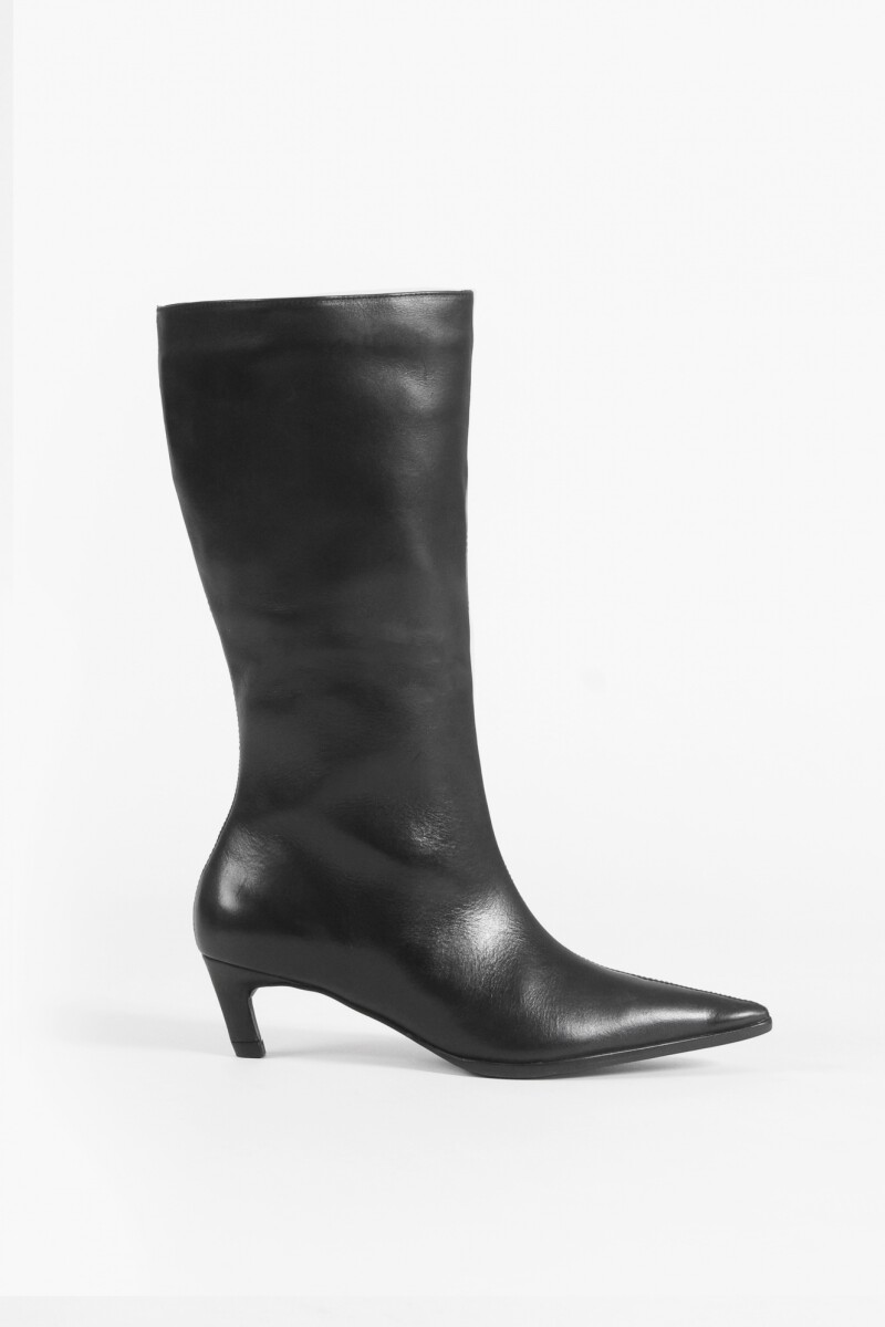 Bota de cuero Maia negro