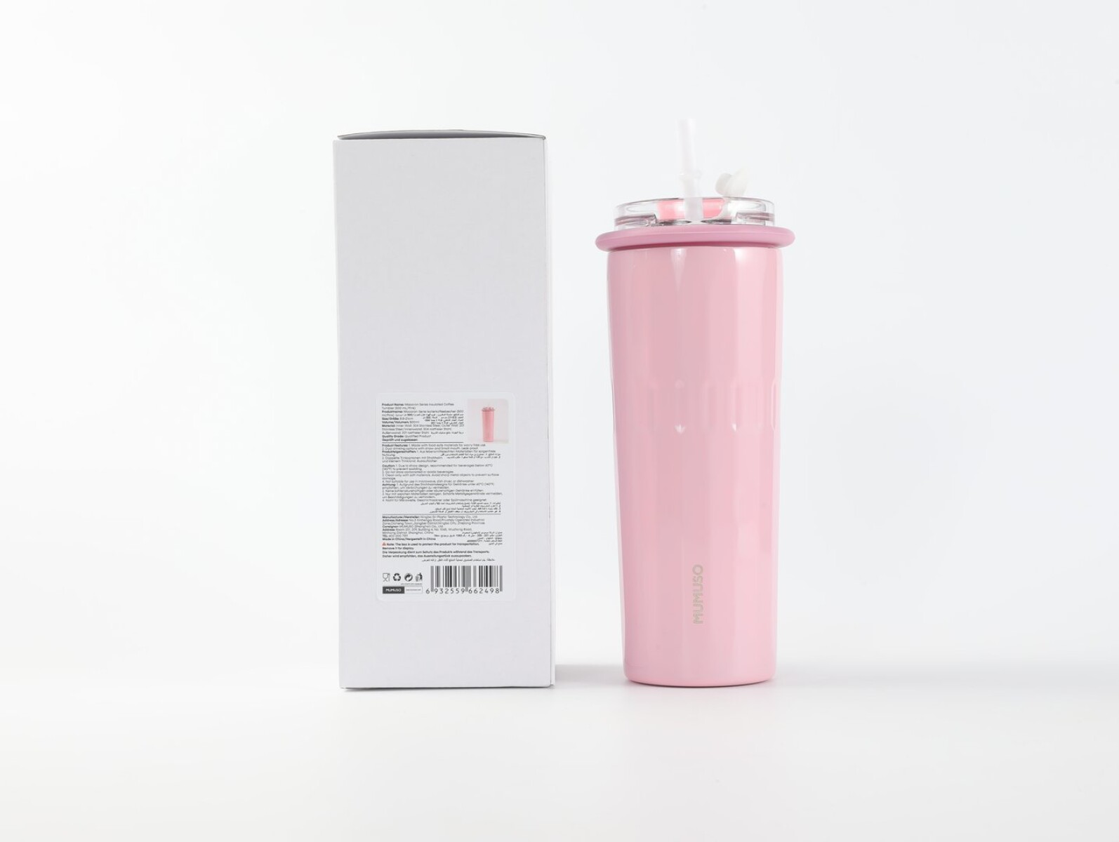 VASO TÉRMICO PARA CAFÉ SERIE MACARON (500 ML/ROSA) 
