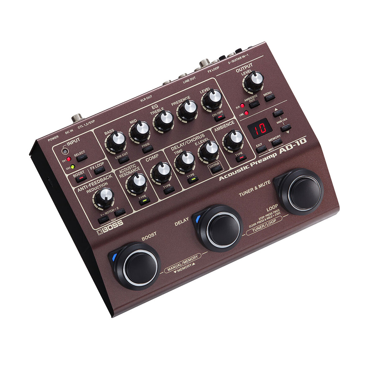 Pedal De Efectos Boss Ad10 Acustica 
