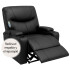 Sillón Masajeador Eléctrico Reclinable Con Control Remoto SILLON MASAJEADOR 1 CUERPO CALOR PL