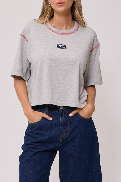 T-SHIRT RUTSU RUSTY Gris Melange