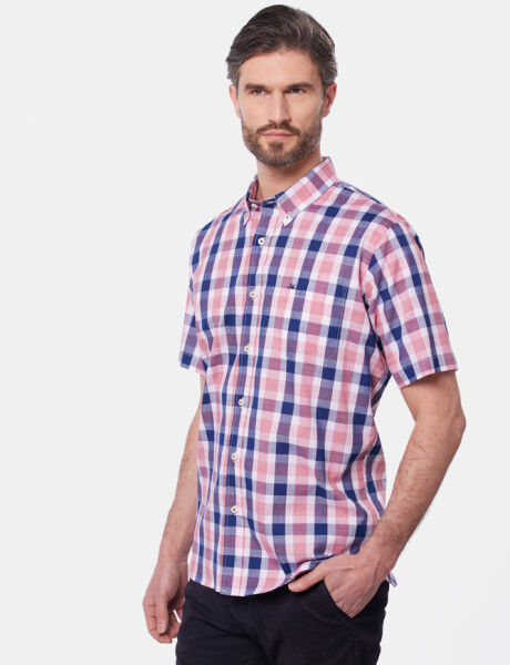 CAMISA A CUADROS Azul