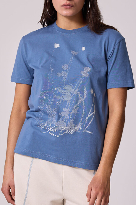 T-SHIRT CRUMI DIXIE Azul Piedra