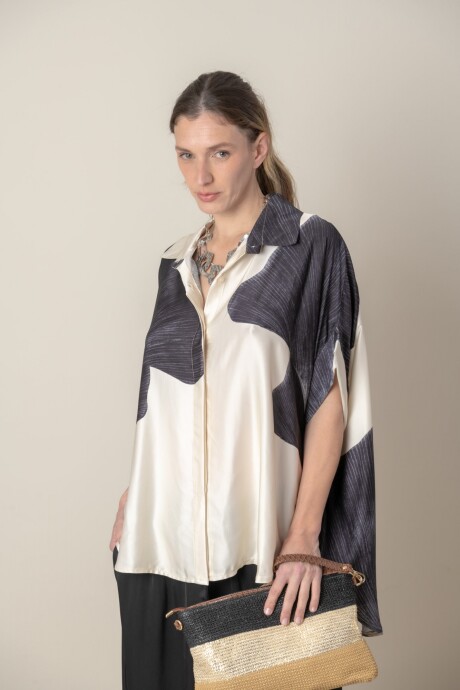 CAMISA HOJA Negro