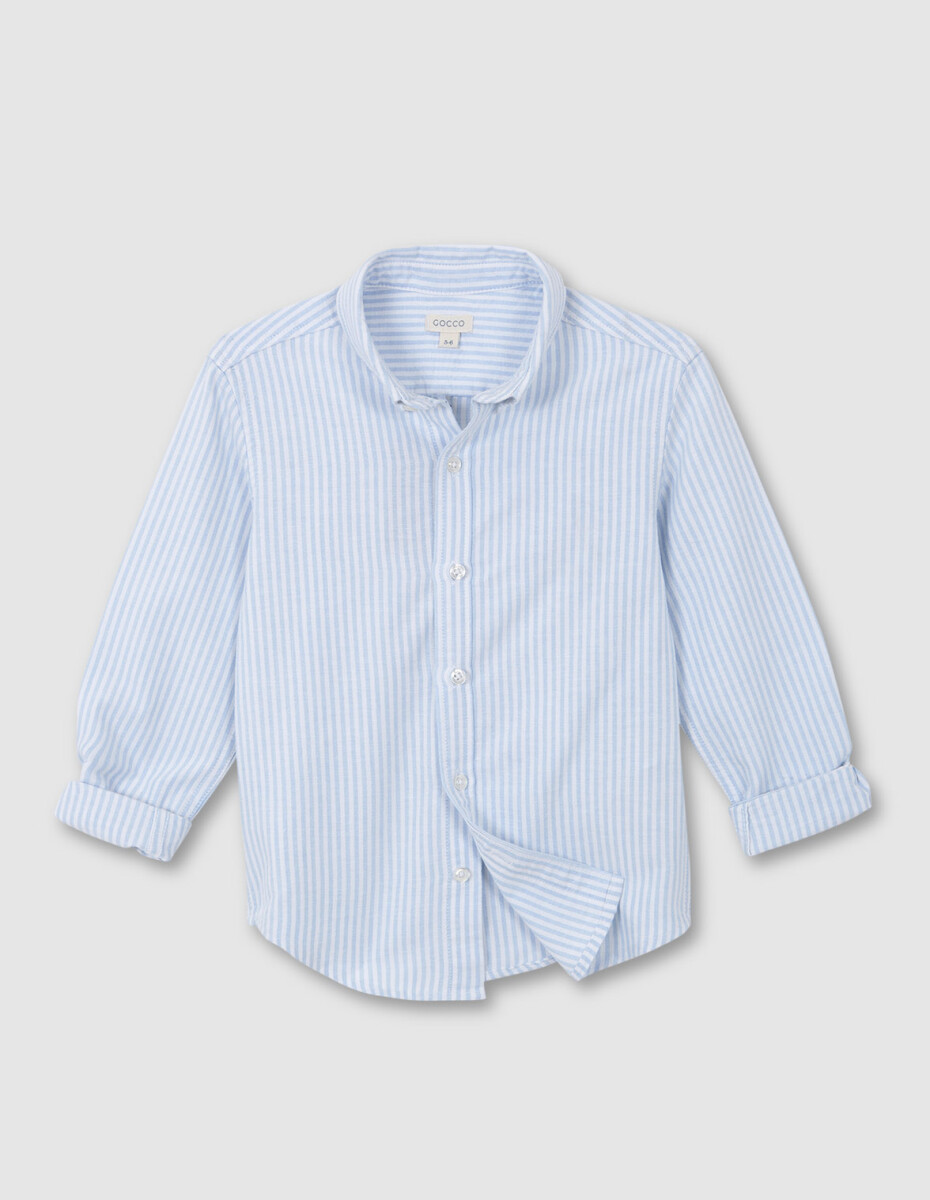 Camisa Oxford Rayas - Azul 