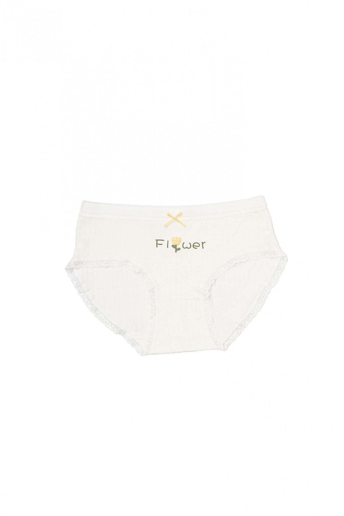 Bombacha Flower Blanco