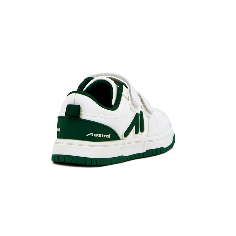 Austral Calzado Deportivo Jumper A Niño/a Con Velcro Blanco-verde