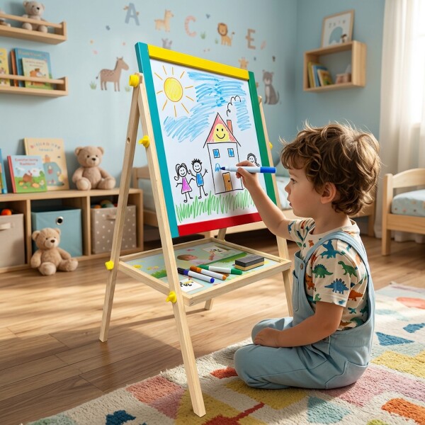 Pizarra Pizarron 2 En 1 Infantil Para Niños Tiza Marcadores Imantada Con Crayones y Marcador Imback Pizarra Pizarron 2 En 1 Infantil Para Niños Tiza Marcadores Imantada Con Crayones y Marcador Imback
