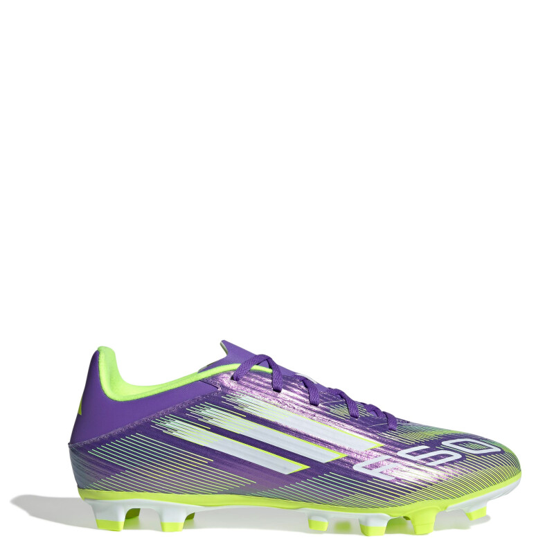 Championes de Hombre Adidas Futbol 11 F50 Club FG/MG Púrpura - Blanco - Amarillo Limon