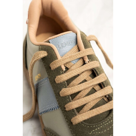 Zapatilla Cuero Combinada Safari