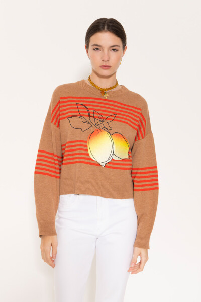 SWEATER CITRON Camel