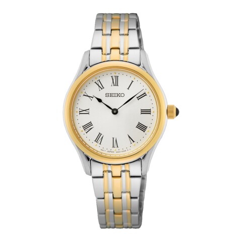 Reloj Seiko SWR070P1 para mujer con correa de Acero combinada Dorado