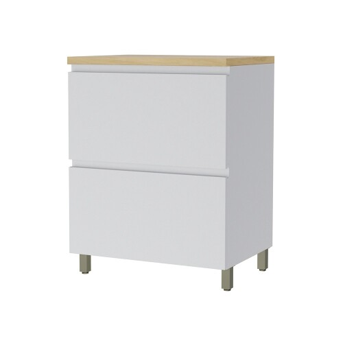 Bajo mesada 70 cm - 1 Puerta 1 Cajón - Rainha Blanco