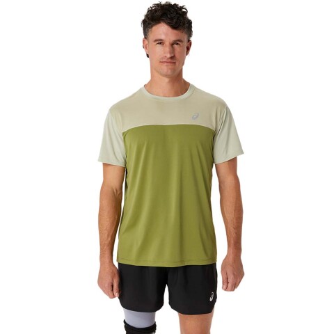 Race Ss Top M - Hombre Dried Leaf Green/cactus