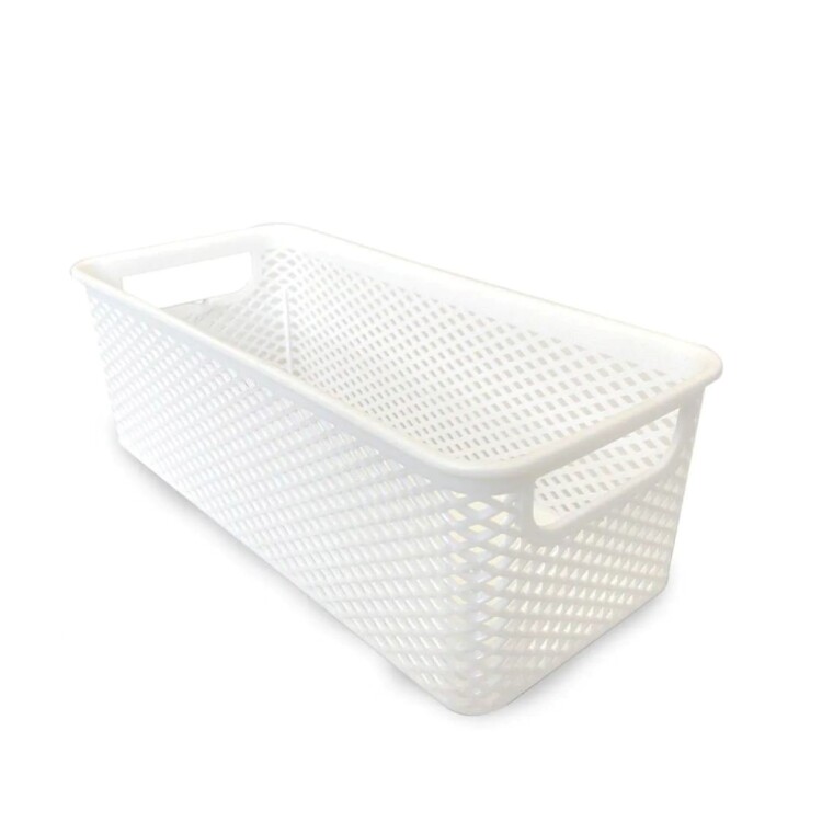 CANASTO ORGANIZADOR LINEA BLANCO 26 CM Sin color