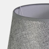 LAMPARA GRIS C/BASE BLANCO COMB P/MESA 23X33CM Unica