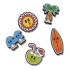 Jibbitz Tropic Oh Pack 5 Multicolor