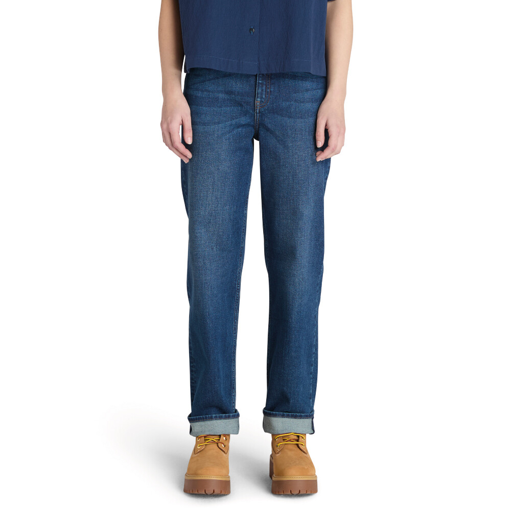 Jean Straight Mujer Slate Blue