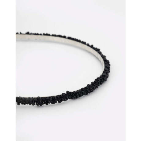 Vincha Con Mostacillas Negro