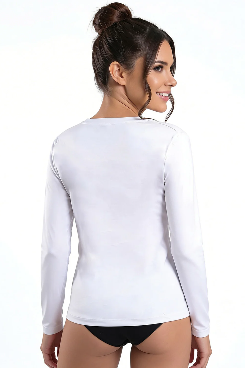 Camiseta en v supersoft Blanco