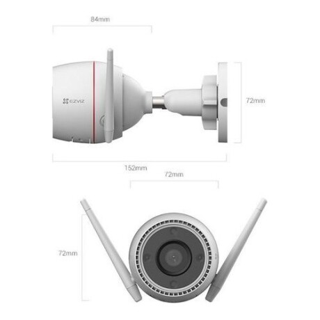 Cámara de seguridad Wifi Ezviz CS-H3C-2K+ 4MP Blanco