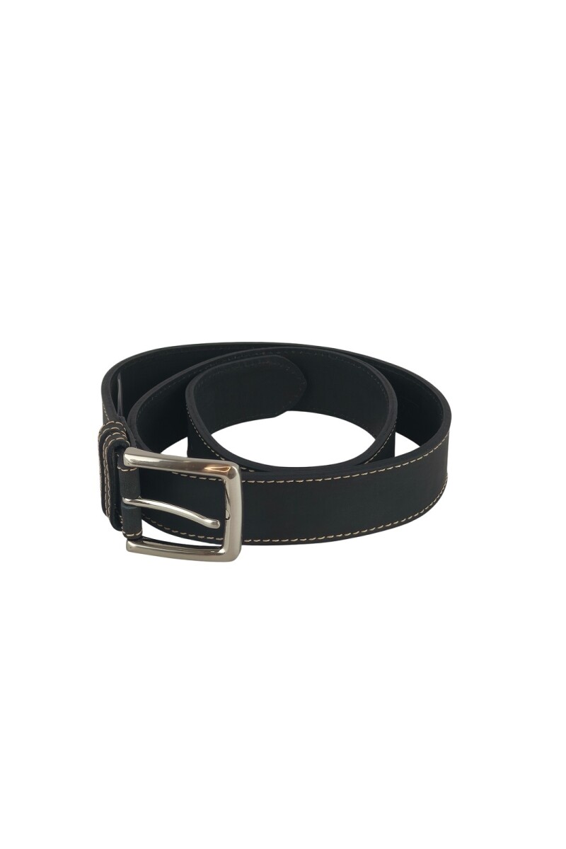 Cinto dama c/forro de 35mm doble pasador Negro