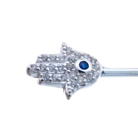 Esclava de plata 925 con circonias, MANO DE FATIMA. Esclava de plata 925 con circonias, MANO DE FATIMA.