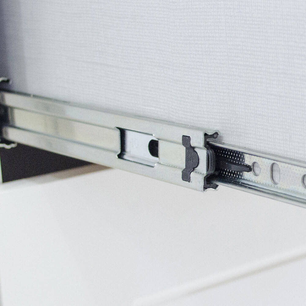 BAJO MESADA ARMARIO 2 PUERTAS 3 CAJONES - LÍNEA AMERICANA BLANCO