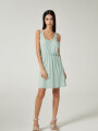 Vestido Marisa Verde Grisaceo