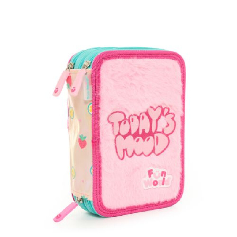 Cartuchera FRESH 3 pisos- FW Rosa