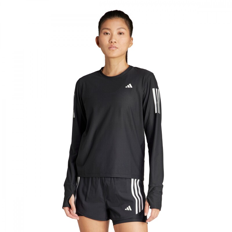 Camiseta Own The Run Longsleeve de Mujer Negro
