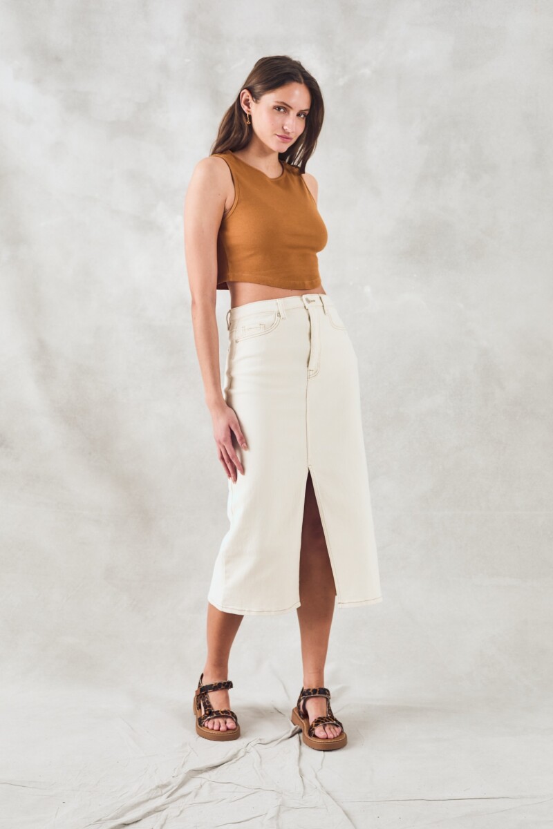 Top Algodón Ribb Cobre