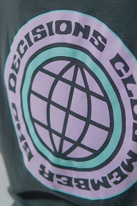 Remera Pulau Bad Decisions Gris