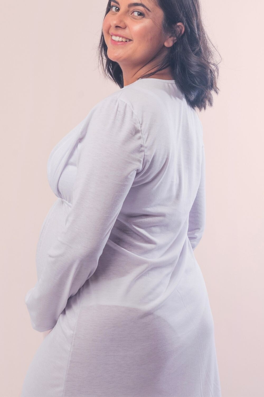 Camisón Maternal Angela Gris