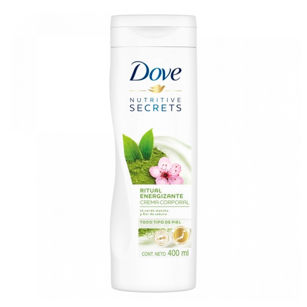 Dove Crema Corporal Ritual Energizante 400ml – Piel Suave y Revitalizada