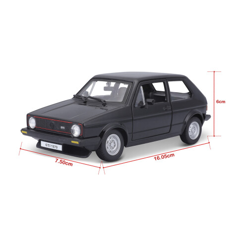 Auto de Colección Bburago Volkswagen Golf Mk1 GTI Año 1979 Escala 1:24 U