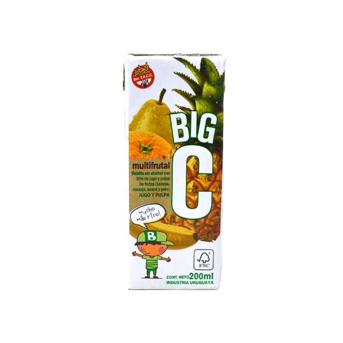 Jugo Big C Sabor Multifrutal 200CC 