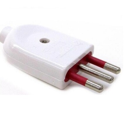 Ficha 2 Patas + Tierra 10A Blanca Contactum Conatel Ficha 2 Patas + Tierra 10A Blanca Contactum Conatel