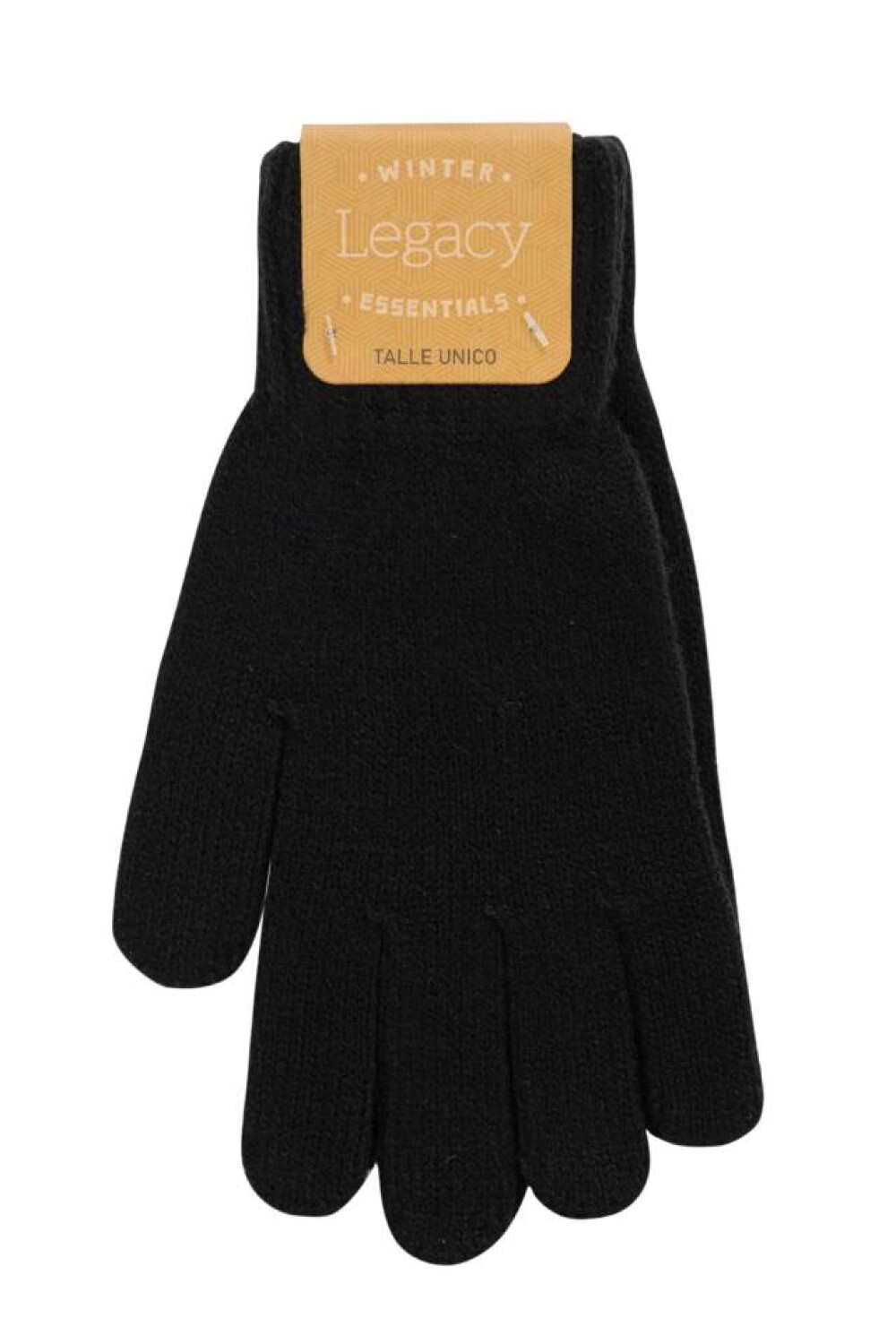 GUANTES TEJIDO Negro