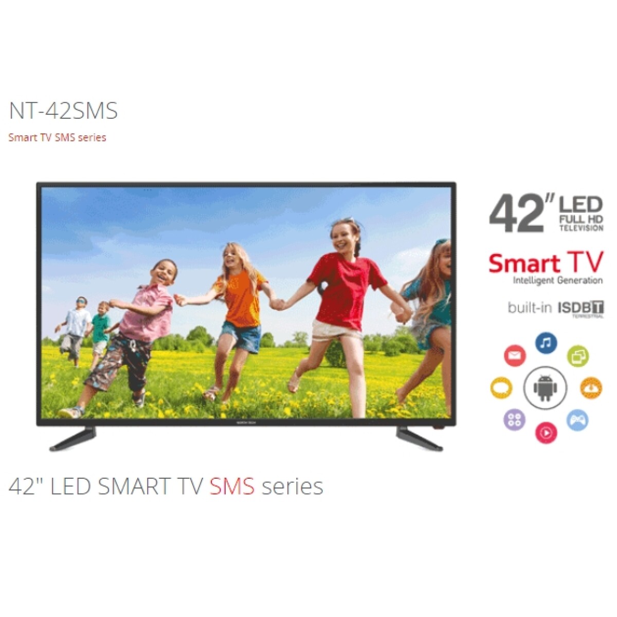 TV NORTH TECH - 42" LED SMART TV FHD BLUETOOTH 