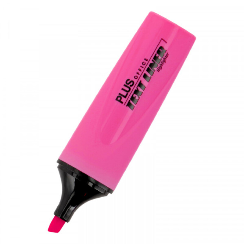 Resaltador Grueso Plus Office Rosa #Resaltador Grueso Plus Office Rosa