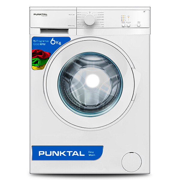 LAVARROPA PUNKTAL PK-07 LAV 6Kg -Frontal- Manual -Blanco Sin color